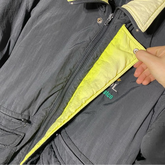 Vintage Alberta Grain Pool Westco Black & Yellow Jacket with Embroidered Logo L - Picture 6 of 15